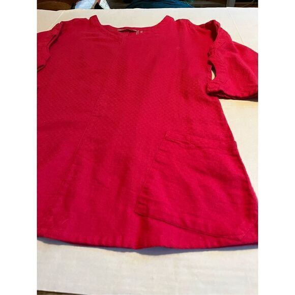 Soft Surroundings XS rose pink Gabby Gauze tunic - Picture 2 of 6